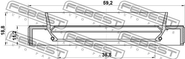 Shaft Seal, drive shaft 95HBS-40591119R - image 2