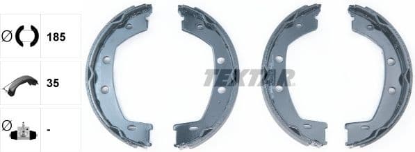 Brake Shoe Set, parking brake 91067800