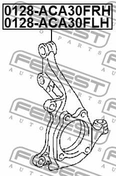 Steering Knuckle, wheel suspension 0128-ACA30FRH - image 2