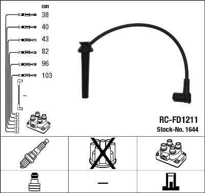Ignition Cable Kit RC-FD1211