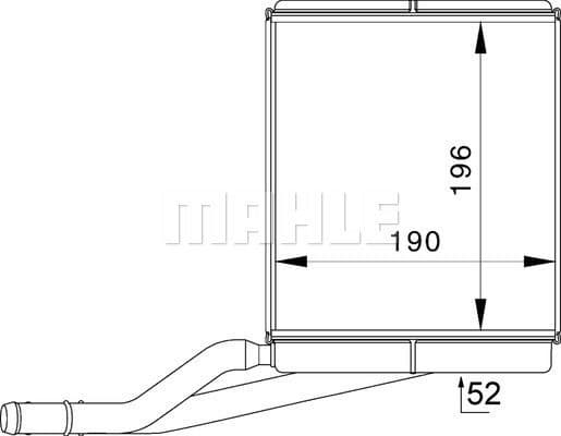 Heat Exchanger, interior heating BEHR *** PREMIUM LINE *** AH 228 000P - image 2