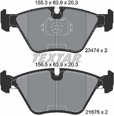 Brake Pad Set, disc brake Q+ 2347402
