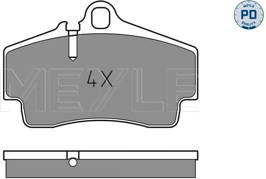 Brake Pad Set, disc brake MEYLE-PD: Advanced performance and design. 025 217 9216/PD