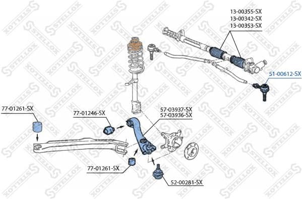 Tie Rod End 51-00612-SX