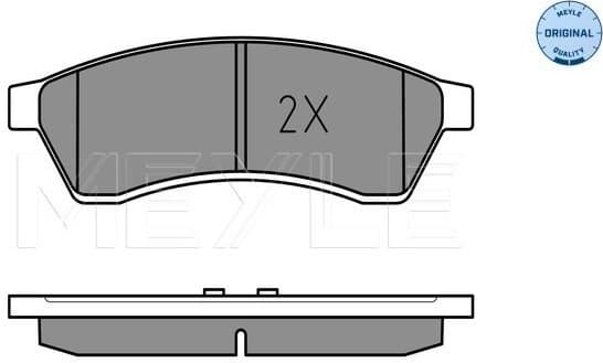 Brake Pad Set, disc brake MEYLE-ORIGINAL: True to OE. 025 247 4414/W - image 2