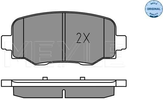 Brake Pad Set, disc brake MEYLE-ORIGINAL: True to OE. 025 257 3318 - image 2