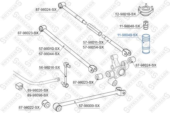 Protective Cap/Bellow, shock absorber 11-98049-SX - image 2