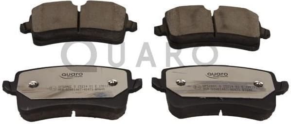 Brake Pad Set, disc brake QUARO SILVER CERAMIC QP5296C