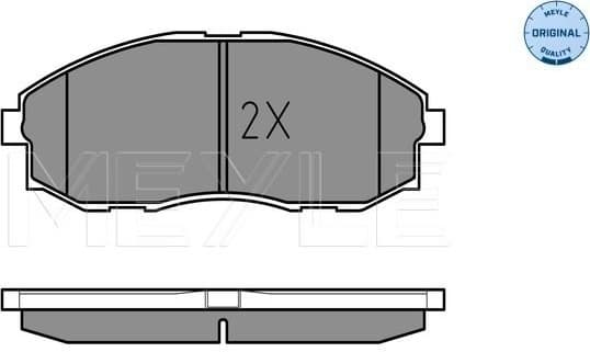 Brake Pad Set, disc brake MEYLE-ORIGINAL: True to OE. 025 235 3617/W - image 2