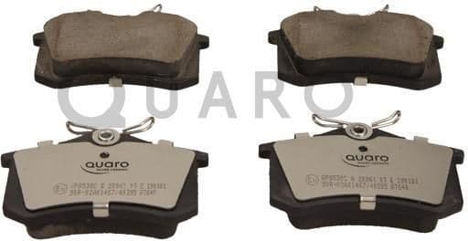 Brake Pad Set, disc brake QUARO SILVER CERAMIC QP8538C