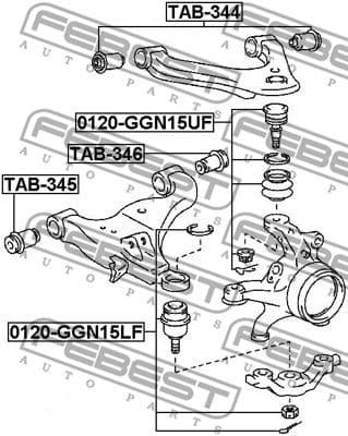 Ball Joint 0120-GGN15LF - image 2