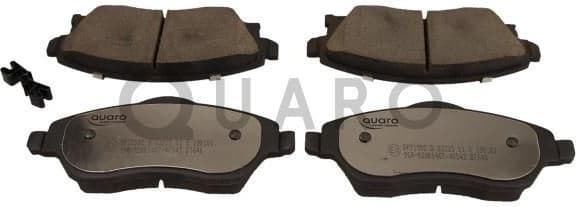 Brake Pad Set, disc brake QUARO SILVER CERAMIC QP7150C