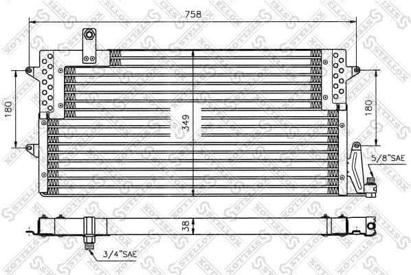 Condenser, air conditioning 10-45005-SX