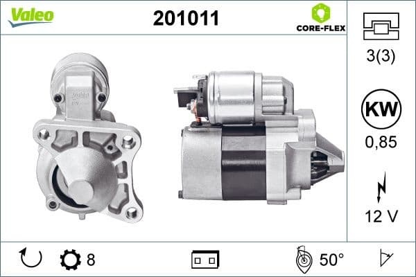 Starter VALEO CORE-FLEX 201011