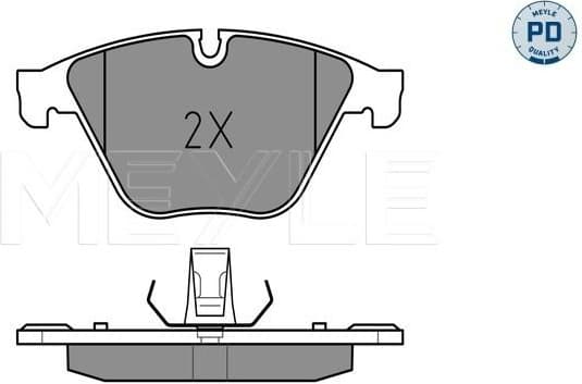 Brake Pad Set, disc brake MEYLE-PD: Advanced performance and design. 025 246 8820/PD