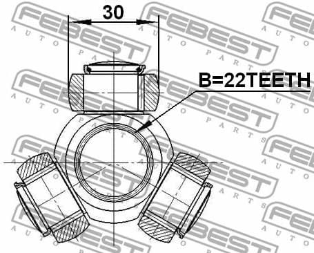 Spider Assembly, drive shaft 2116-CAK - image 2