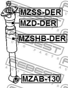 Bush, shock absorber MZAB-130 - image 2