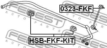 Repair Kit, stabiliser bush HSB-FKF-KIT - image 2