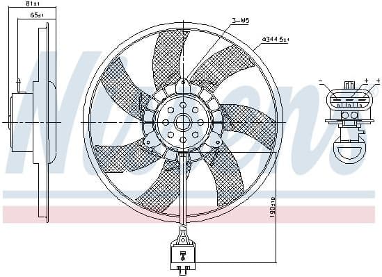 Fan, engine cooling 850061