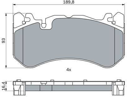 Brake Pad Set, disc brake 0 986 424 861