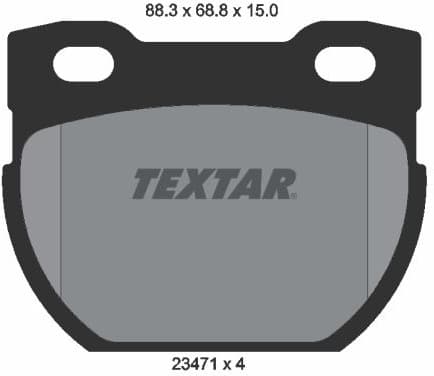 Brake Pad Set, disc brake Q+ 2347101