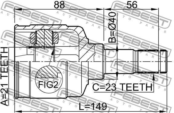 Joint Kit, drive shaft 2111-FOCLH - image 2