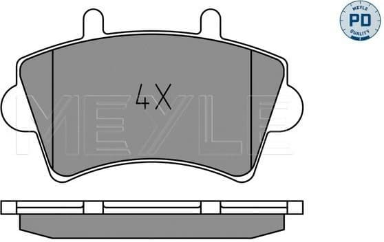 Brake Pad Set, disc brake MEYLE-PD: Advanced performance and design. 025 236 1318/PD