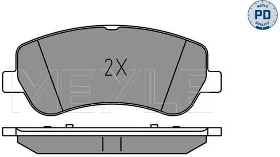 Brake Pad Set, disc brake MEYLE-PD: Advanced performance and design. 025 248 6720/PD - image 2