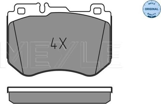 Brake Pad Set, disc brake MEYLE-ORIGINAL: True to OE. 025 259 9719