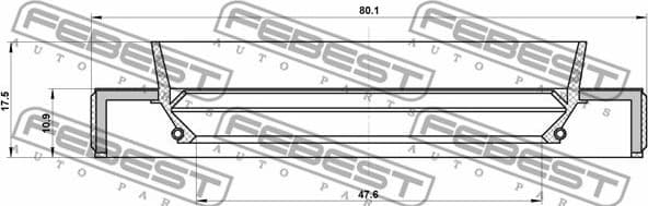 Shaft Seal, drive shaft 95HBY-49801118L - image 2