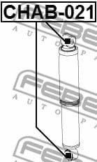 Bush, shock absorber CHAB-021 - image 2