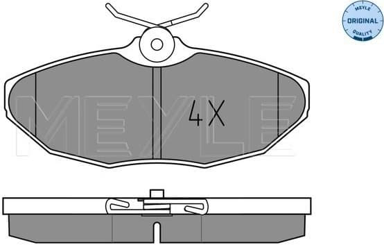 Brake Pad Set, disc brake MEYLE-ORIGINAL: True to OE. 025 241 9017