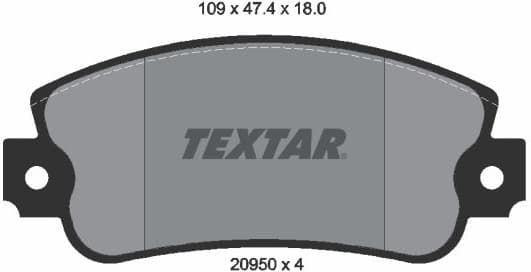 Brake Pad Set, disc brake 2095005