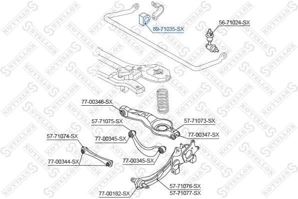 Mounting, stabiliser bar 89-71035-SX - image 2