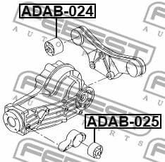 Mounting, differential ADAB-025 - image 2