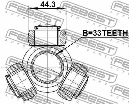 Spider Assembly, drive shaft 0216-J10 - image 2