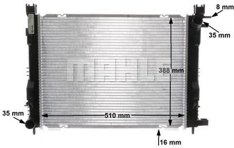 Radiator, engine cooling BEHR CR 2166 000S - image 12