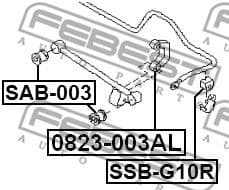 Link/Coupling Rod, stabiliser bar 0823-003AL - image 2