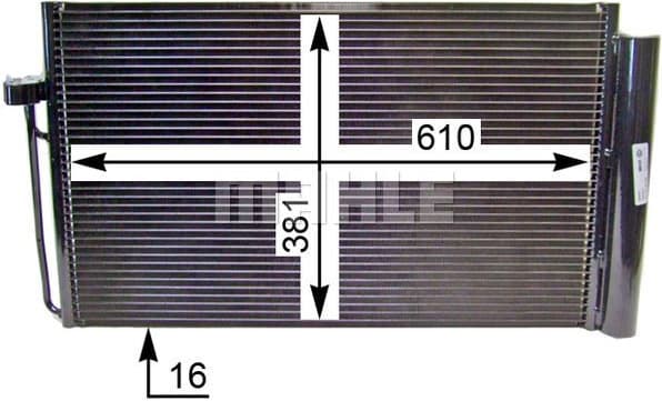 Condenser, air conditioning BEHR AC 345 000S - image 11