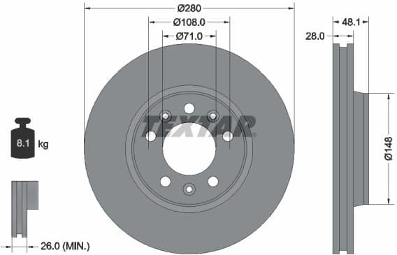Brake Disc PRO 92156903
