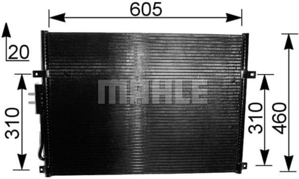 Condenser, air conditioning BEHR AC 219 000S