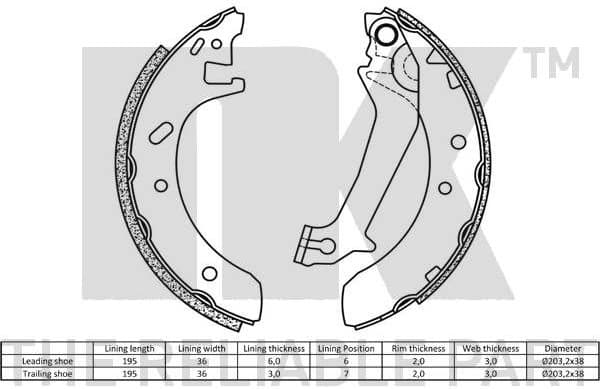 Brake Shoe Set 2725574 - image 2