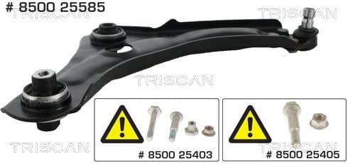 Control/Trailing Arm, wheel suspension 8500 25585