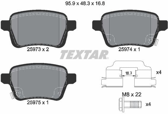 Brake Pad Set, disc brake Q+ 2597301