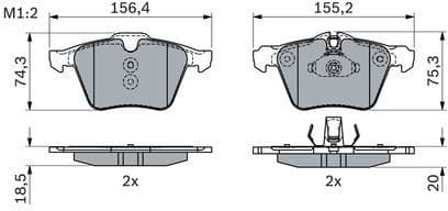 Brake Pad Set, disc brake 0 986 424 125 - image 7