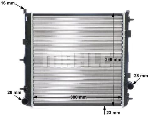 Radiator, engine cooling BEHR CR 557 000S - image 11