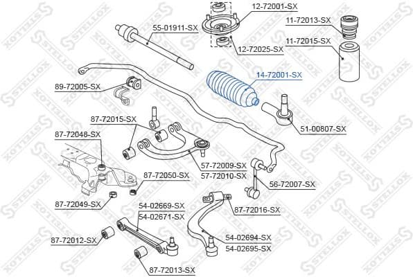 Bellow, steering 14-72001-SX - image 2