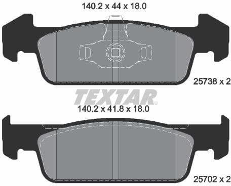 Brake Pad Set, disc brake Q+ 2573801