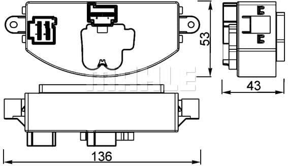 Regulator, interior blower BEHR *** PREMIUM LINE *** ABR 106 000P - image 2