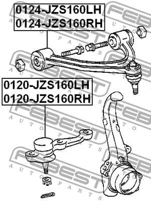 Ball Joint 0120-JZS160LH - image 2